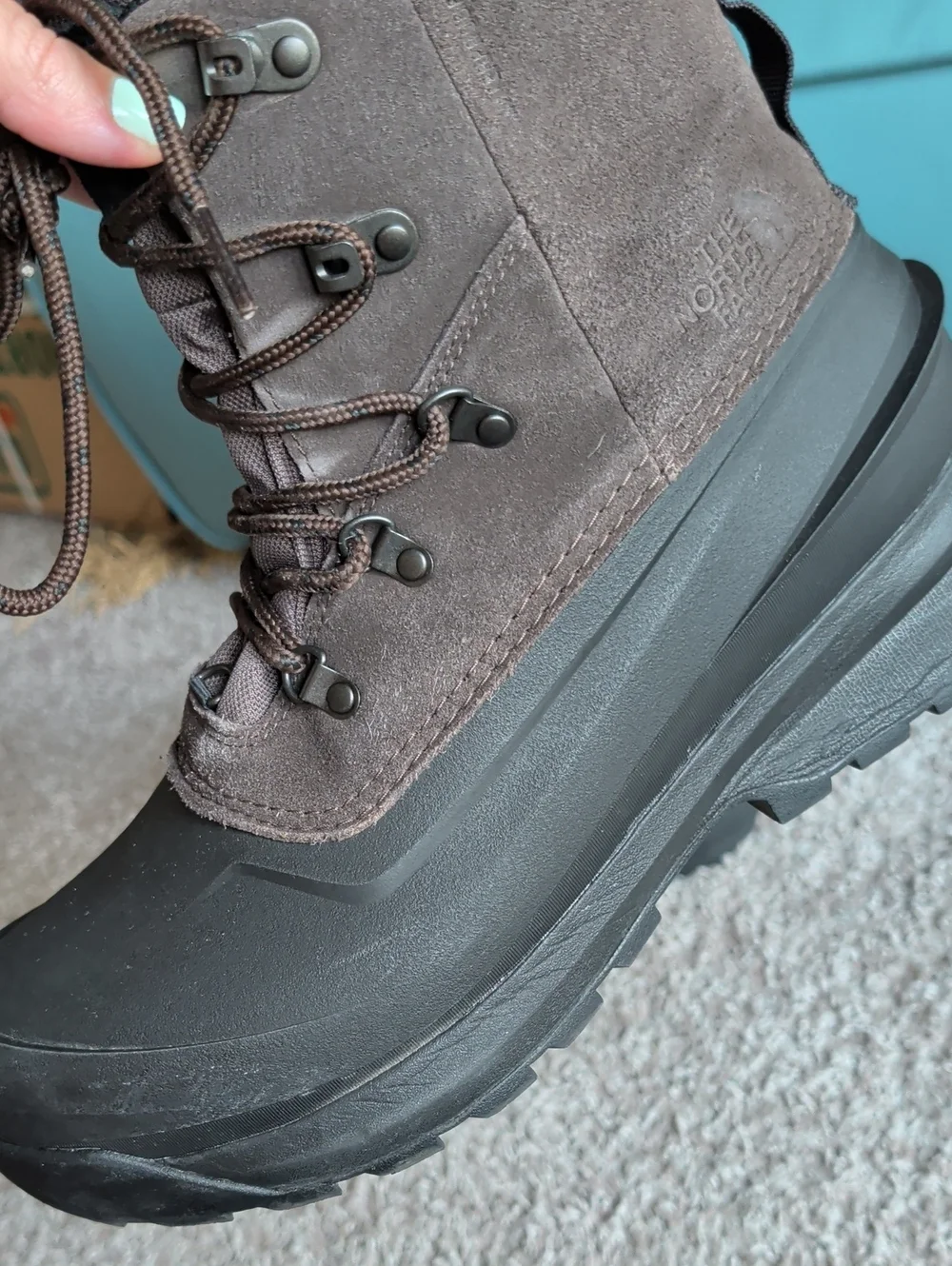 The North Face Men's Brown/Black Waterproof Winter Boots IN BOX US 11